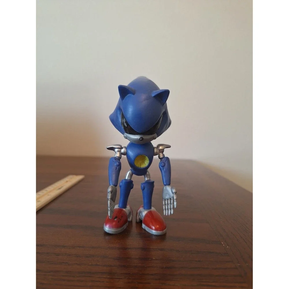 Sonic the Hedgehog Metal Sonic Action Figure Blue Silver Sega Toy 5.5 Inch